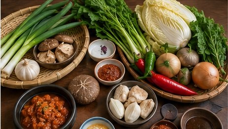 Fresh ingredients at Soop Table Yeonnam-dong