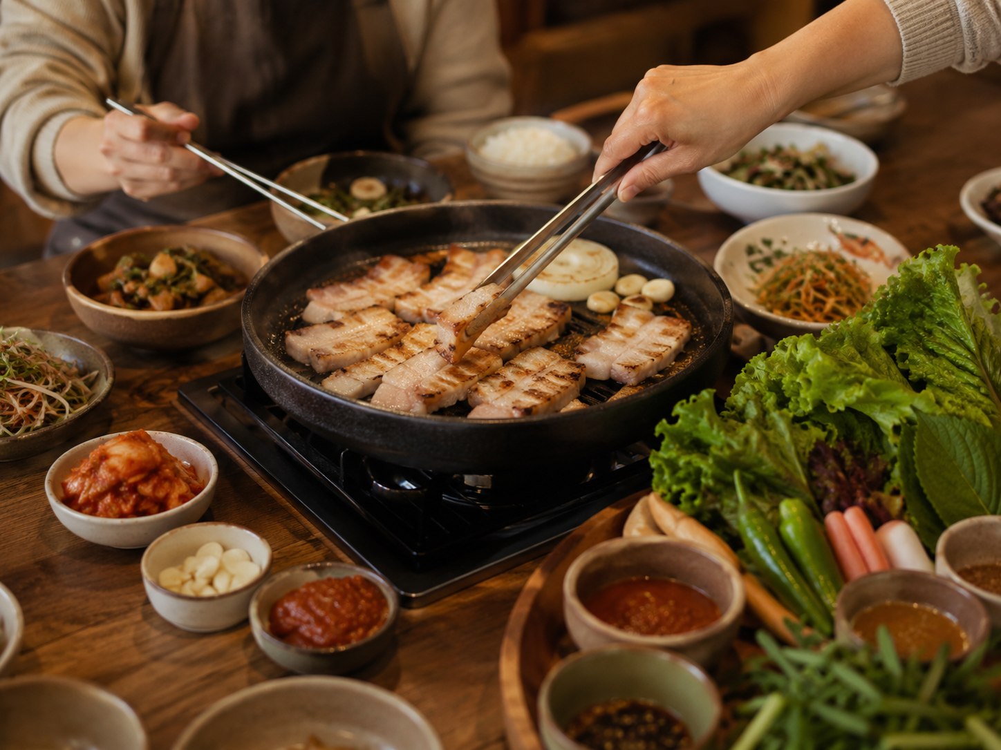 Chef's Grilled Pork Belly at Soop Table, Yeonnam-dong, Hongdae, Seoul